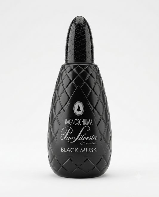 Pino Silvestre Black Musk Bagnoschiuma 1000ml, profumazione intensa e avvolgente, pelle fresca e profumata.