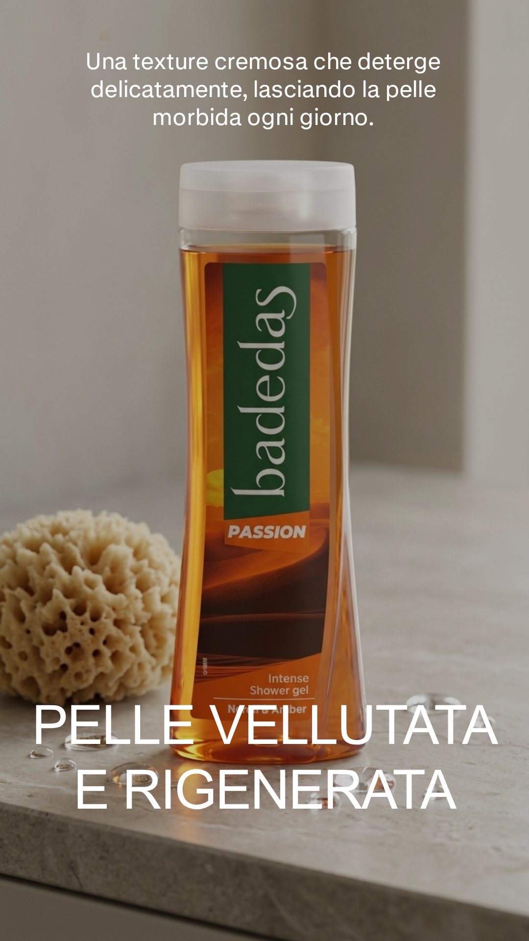 Badedas Passion Gel Doccia Intenso 600ml – Fragranza Neroli e Ambra per una Pelle Profumata e Seta