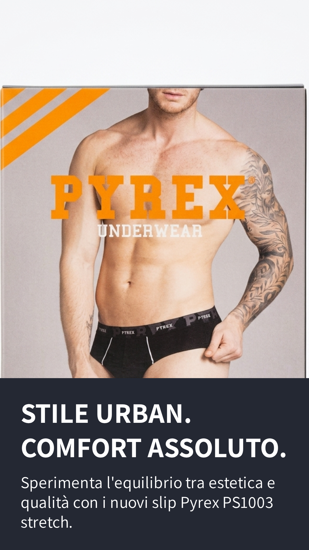 Pyrex Slip Uomo PS1003 PS1005 Cotone Elasticizzato – Intimo Sportivo Traspirante Comfort Quotidiano