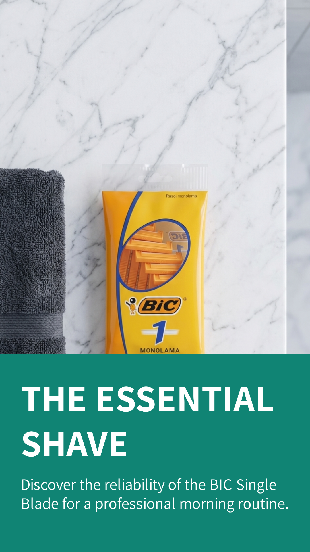 BIC 1 Monolama Rasoi Usa e Getta 6 Pezzi – Acciaio Inox Precisione e Igiene Facile Risciacquo