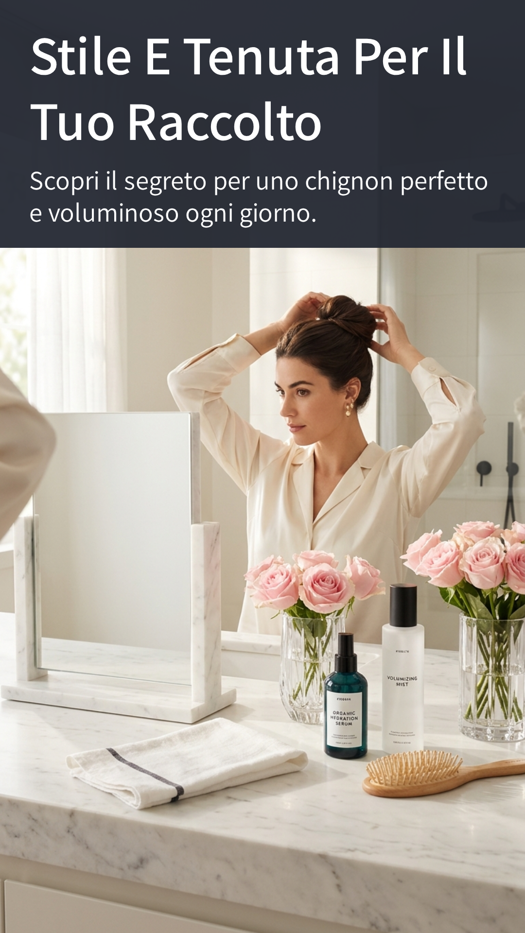 L’Oréal Paris Stylista The Bun Gel-Spray 200ml | Gel Spray Volumizzante con Olio di Petali di Rosa | Fissaggio Forte per Chignon e Raccolti