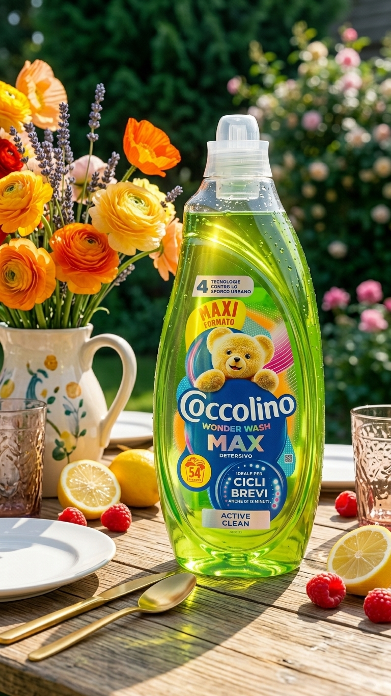 Coccolino Wonder Wash MAX Active Clean 2,16 L | Detersivo Lavatrice 54 Lavaggi | Efficace in 15 Minuti | Tecnologia PRO-S contro lo Sporco Urbano e i Cattivi Odori