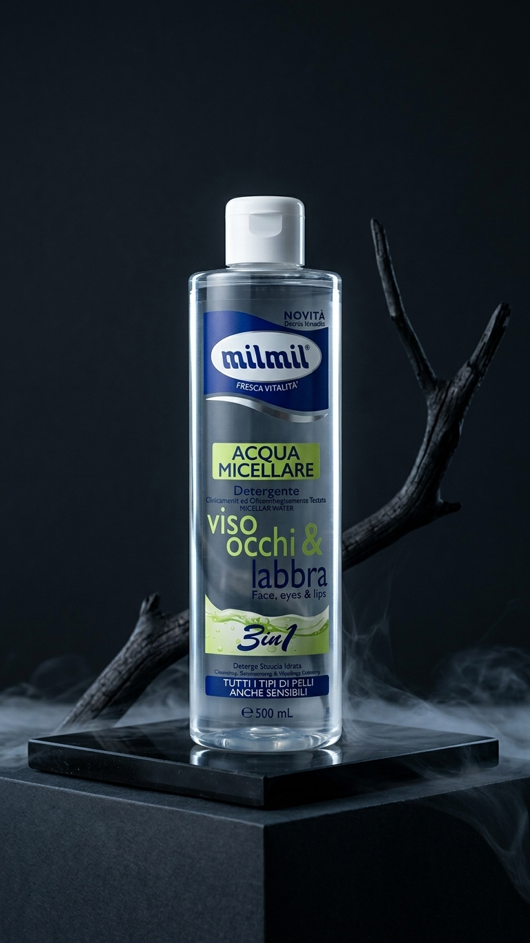 Mil Mil Acqua Micellare 3in1 500ml Delicata – Detergente Struccante Idratante Pelli Sensibili