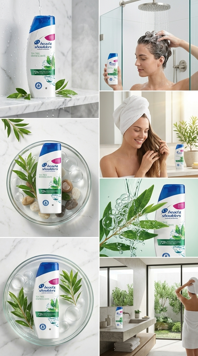 Head & Shoulders Shampoo Antiforfora Tea Tree Rinfrescante 250ml | Purificante e Lenitivo | Formula Microbioma Bilanciato | Protezione 2X