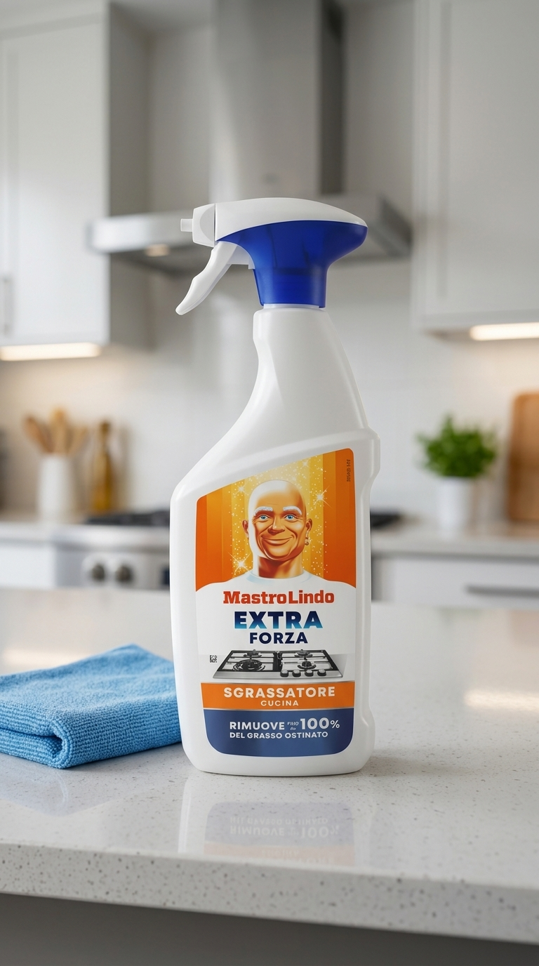 Mastro Lindo Extra Forza Sgrassatore Cucina 800ml Senza Candeggina – Azione Concentrata Incrostazioni