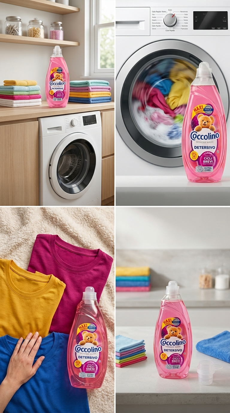 Coccolino Wonder Wash Ultra Care Detersivo Lavatrice 2160 ml | Maxi Formato 54 Lavaggi | PRO-S Technology | Per Cicli Brevi anche 15 Minuti | Protegge i Colori | Made in Italy