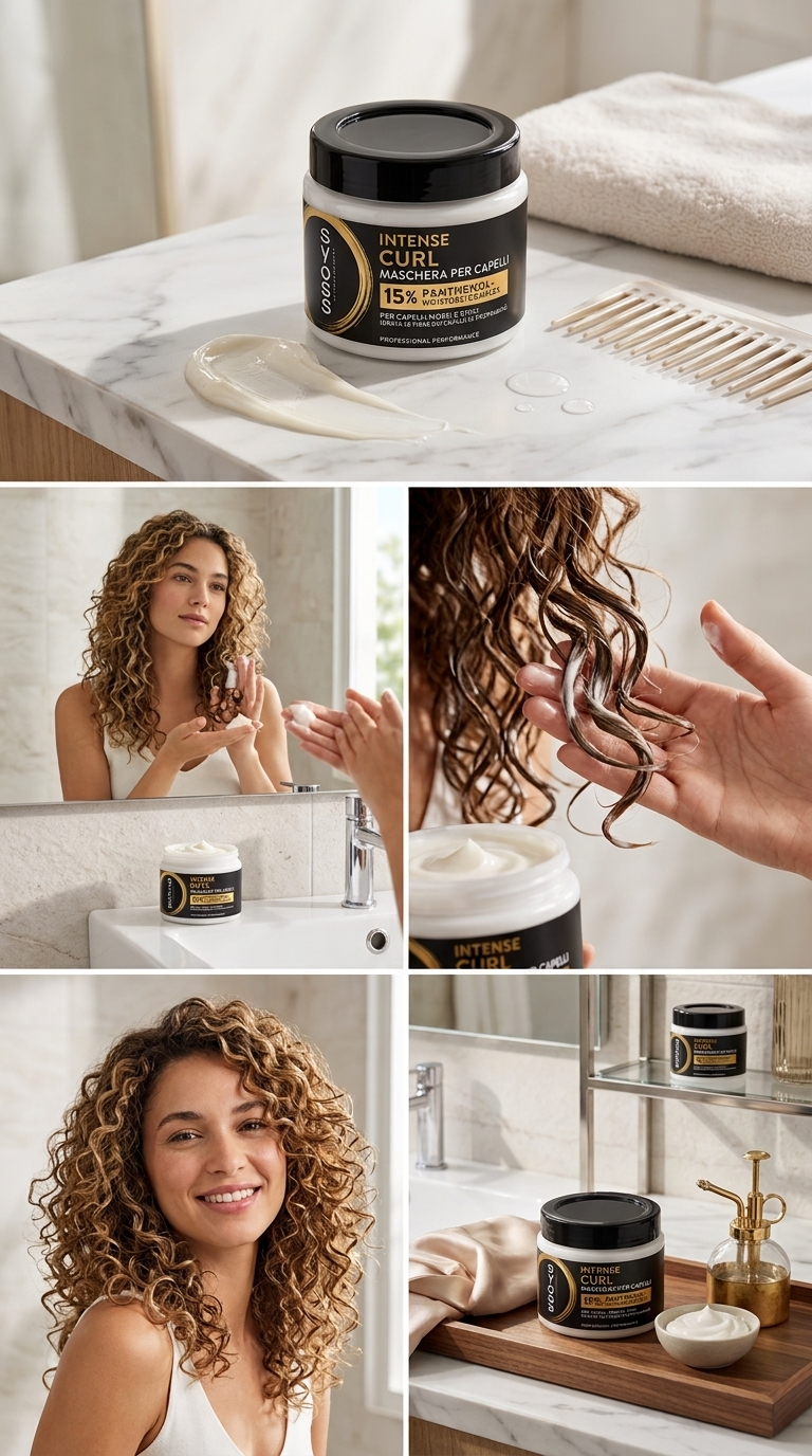 Syoss Intense Curl Maschera Capelli 400ml Panthenolo – Trattamento Intensivo Ricci Definiti e Idratati