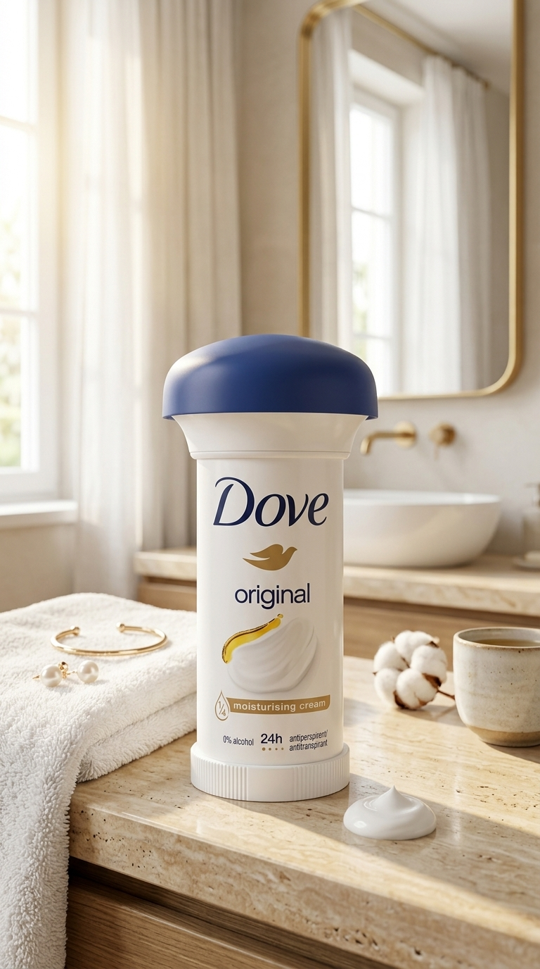 Dove Original Maximum Protection Deodorante Crema 50ml – Antitraspirante 24h Senza Alcol Idratante