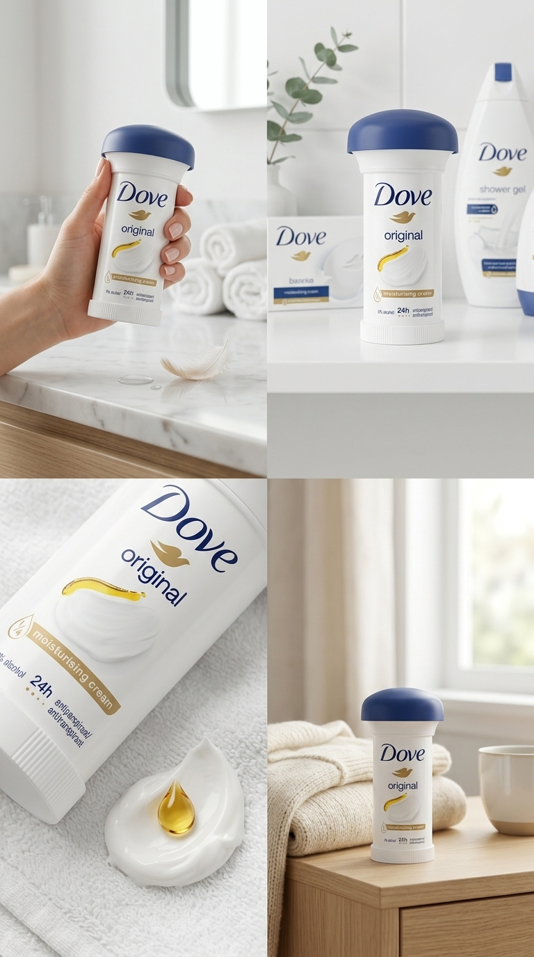 Dove Original Maximum Protection Deodorante Crema 50ml – Antitraspirante 24h Senza Alcol Idratante