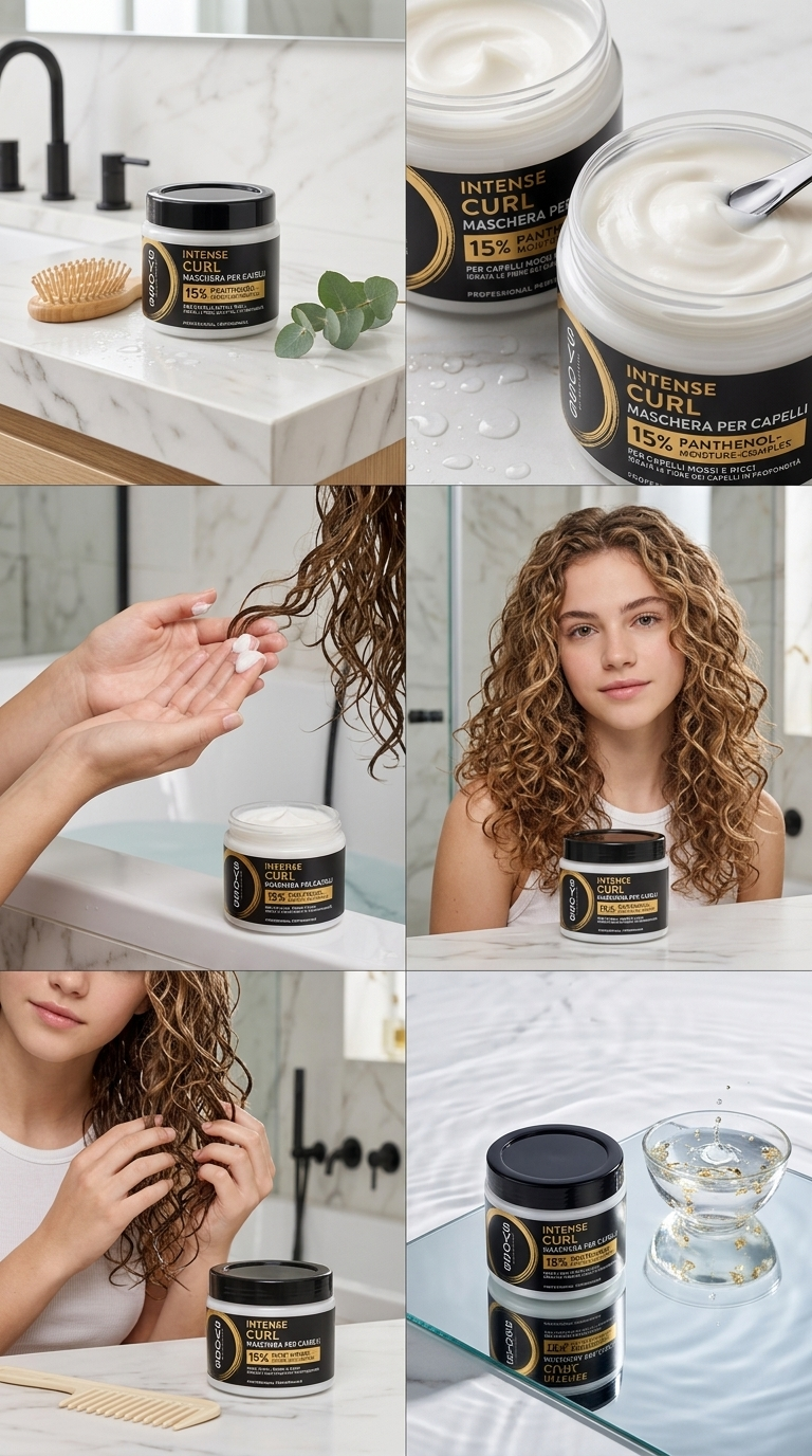 Syoss Intense Curl Maschera Capelli 400ml Panthenolo – Trattamento Intensivo Ricci Definiti e Idratati
