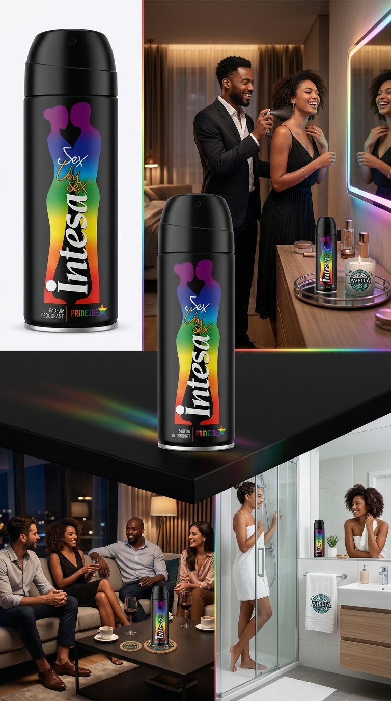 Intesa Sex Unisex PRIDE2BE Deodorante Parfum Spray 125 ml | Fragranza Unisex | Profumo Intenso e Sensuale | Freschezza Prolungata | Made in Italy