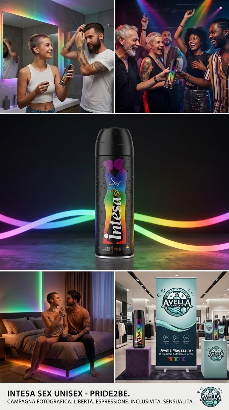Intesa Sex Unisex PRIDE2BE Deodorante Parfum Spray 125 ml | Fragranza Unisex | Profumo Intenso e Sensuale | Freschezza Prolungata | Made in Italy