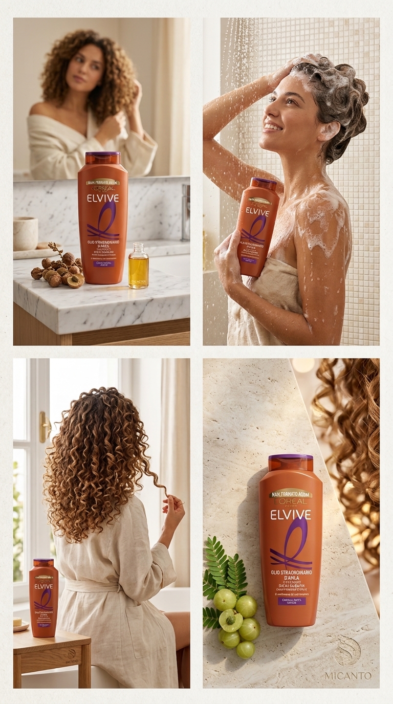 L'Oréal Elvive Olio Straordinario Shampoo Ricci Sublimi 400ml – Con Olio di Amla per Capelli Ricci e Secchi