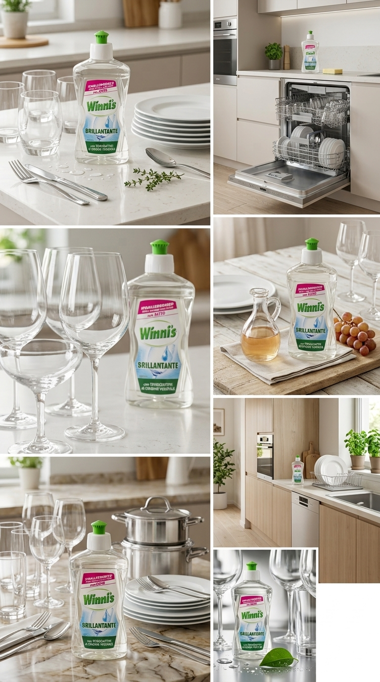 Winni's Naturel Brillantante Ipoallergenico 250ml – Con Aceto Bio e Materie Prime Vegetali – Testato Nichel, Cobalto e Cromo