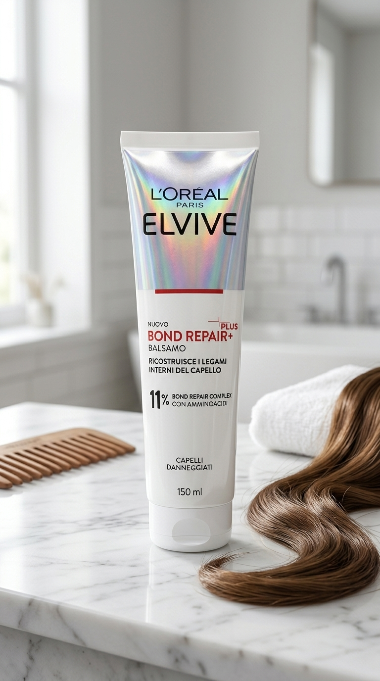 L’Oréal Paris Elvive Bond Repair+ Balsamo 150 ml – Balsamo Ristrutturante con 11% Bond Repair Complex e Amminoacidi per Capelli Danneggiati