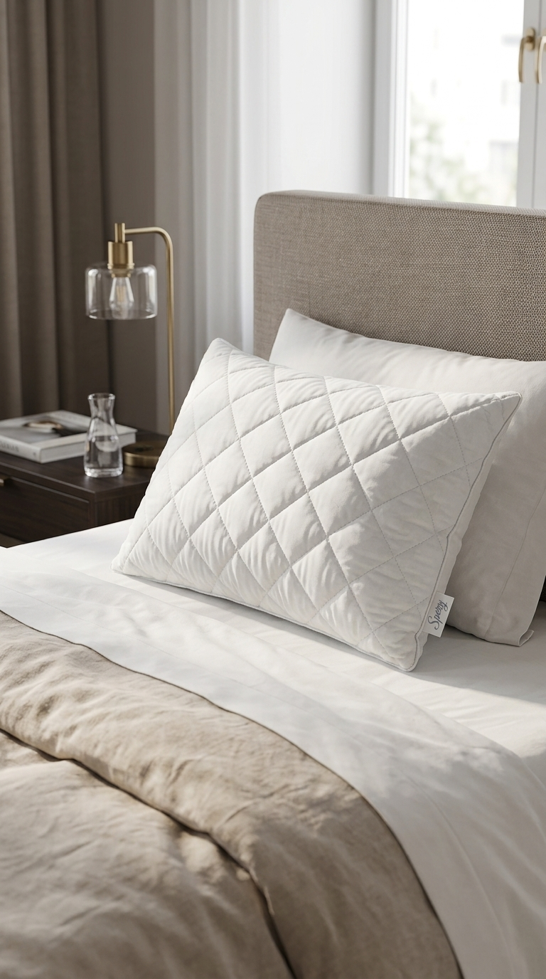 Spery Guanciale Letto Trapuntato Antiacaro Anallergico Poliestere – Cuscino Traspirante Premium Quality