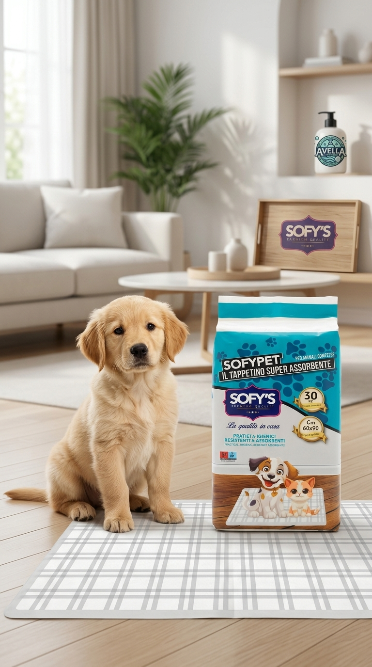 Sofypet Tappetini Igienici Super Assorbenti 60x90 cm | 30 Pezzi | Per Cani e Gatti | Tecnologia Anti-Odore e Massima Resistenza