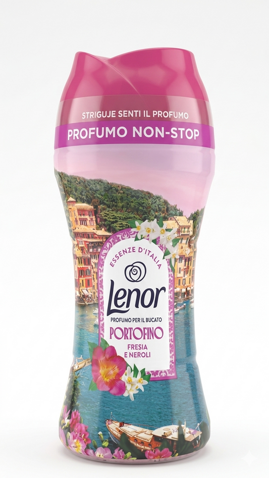 Lenor Portofino Profumatore Bucato in Perle 195g – Intensificatore di Profumo Fresia e Neroli