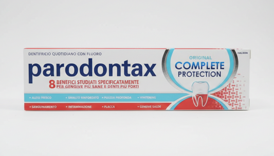 Parodontax Complete Protection Original 75 ml – Dentifricio 8 Benefici in 1 – Anti-Sanguinamento Gengivale e Rinforzo Smalto