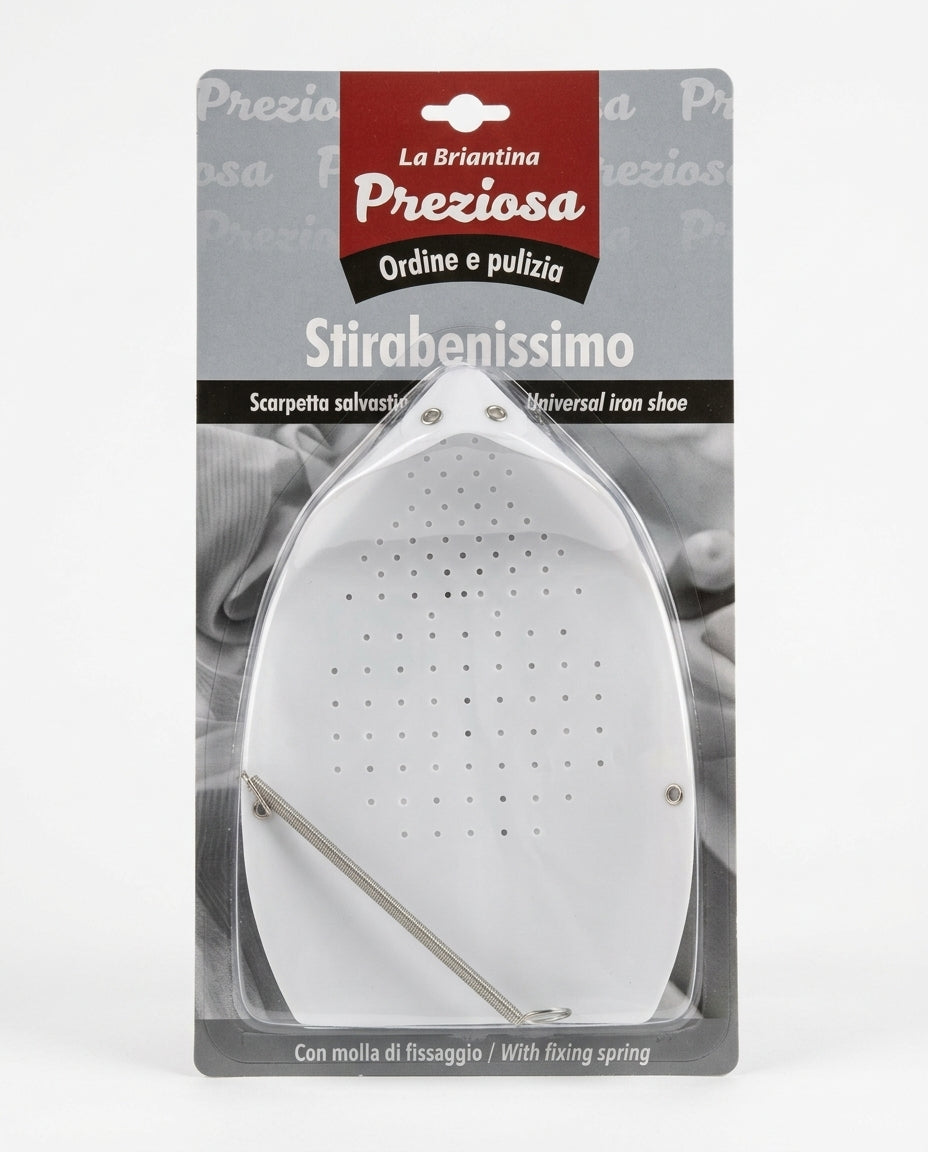 Briantina Stirabene Scarpetta Salvastiro Universale | 100% Teflon Antiaderente | Protezione Capi Delicati | Resistente ad Alte Temperature | Molla di Fissaggio in Acciaio
