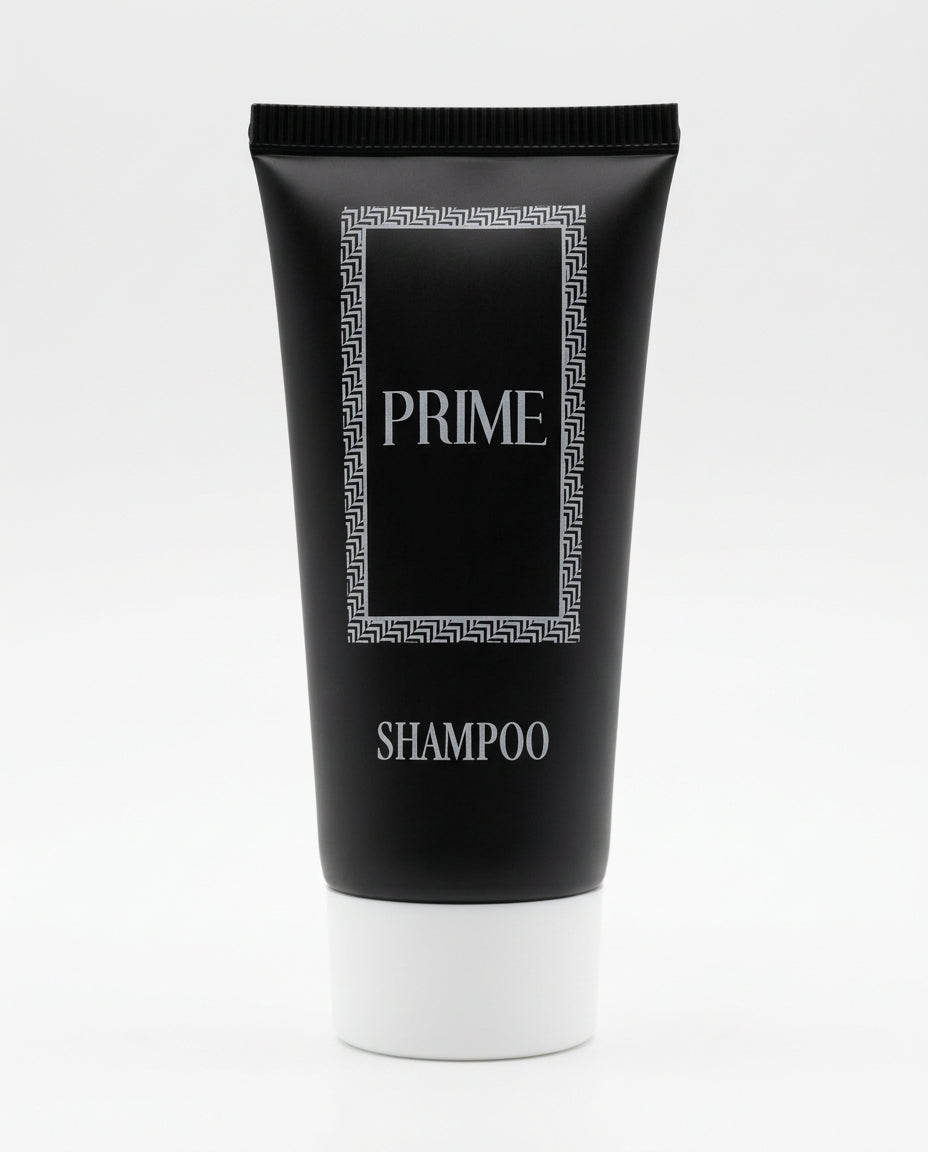 PRIME Shampoo Monodose 40 ml Paraben Free Tubetto Nero – Set Cortesia Bagno Hotel B&B Strutture Ricettive