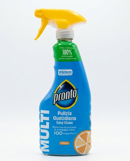 Pronto Multisuperficie 500 ml, detergente multiuso pH-balanced che rimuove fino a 3 volte più polvere e impronte, sicuro su 101 superfici.
