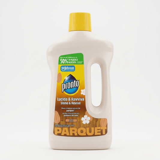 Pronto Legno Pulito – 750ml – Detergente per Superfici Opache e Pregiate – Formula Nutriente con Olio di Mandorle – Pulizia Senza Risciacquo