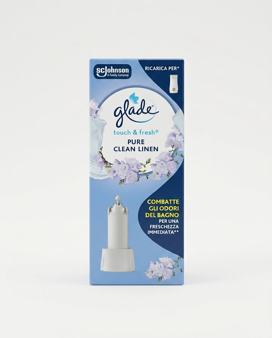 Glade Touch & Fresh Ricarica Spray Concentrato Assortito 10ml – Deodorante per Ambienti Infuso con Oli Essenziali