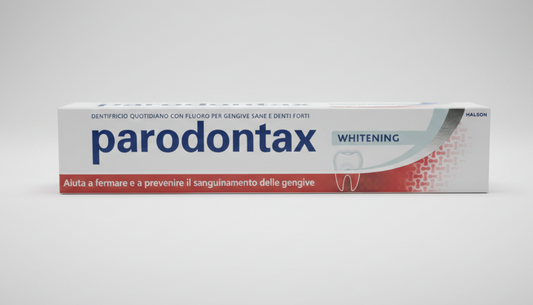 Parodontax Whitening 75 ml – Dentifricio Sbiancante con Fluoro – Azione Anti-Sanguinamento Gengivale e Rimozione Macchie