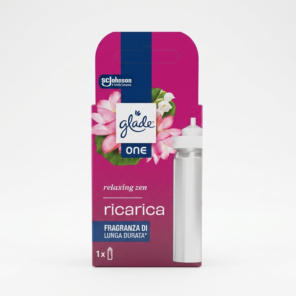 Glade ONE Ricarica Universale Spray Ambienti 10ml Alluminio – Profumazione Istantanea Multi-Compatibile