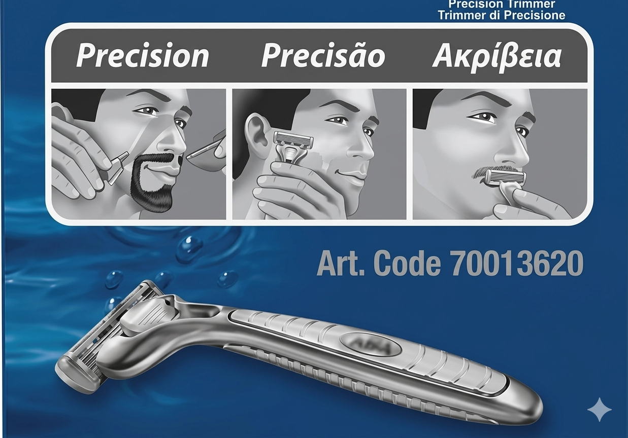 Rasoio Wilkinson Sword Quattro Titanium Uomo – Versione Originale Anni 2000 Fondo di Magazzino Sigillato con 4+1 Lame al Titanio