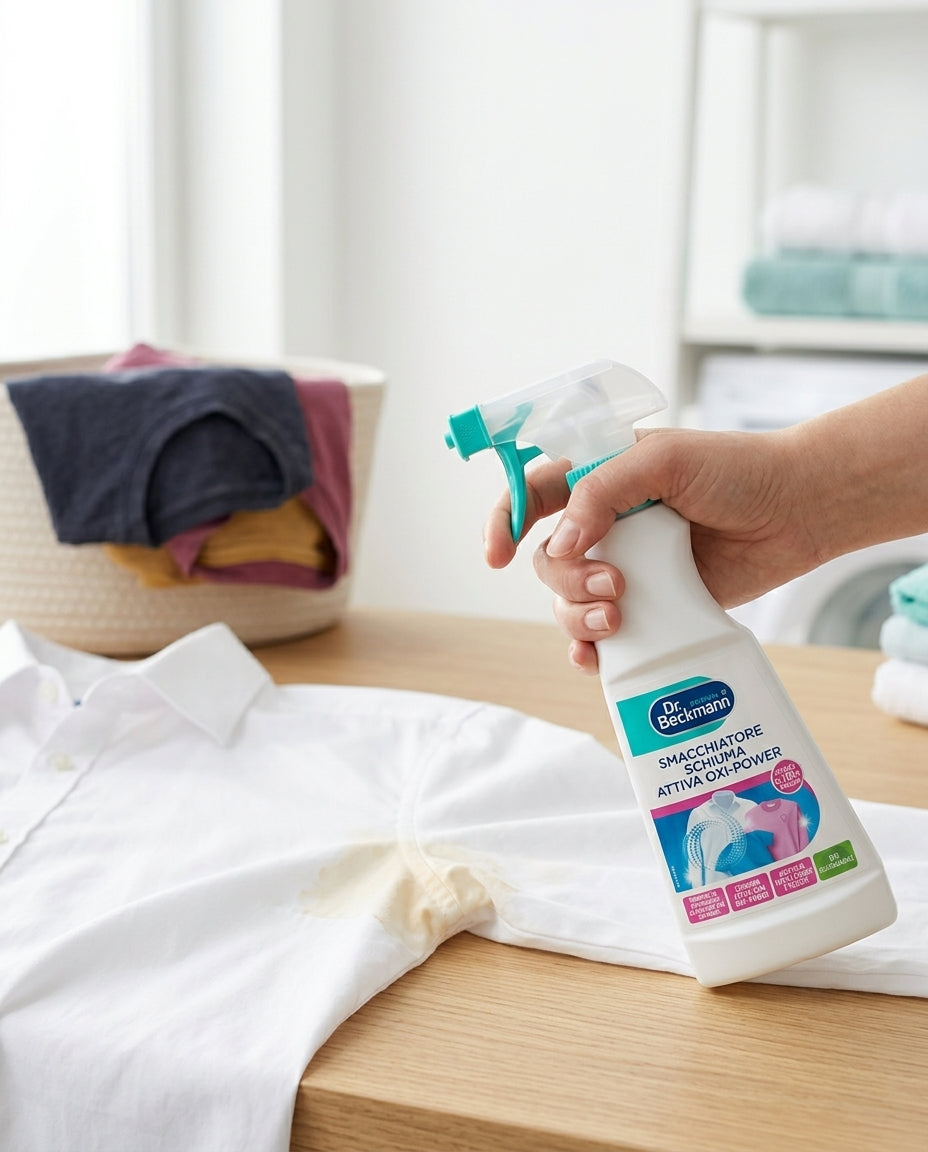 Dr. Beckmann Smacchiatore Deodorante e Sudore 250 ml | Elimina Aloni Gialli e Odori Persistenti | Effetto Barriera Preventivo | Per Capi Bianchi e Colorati