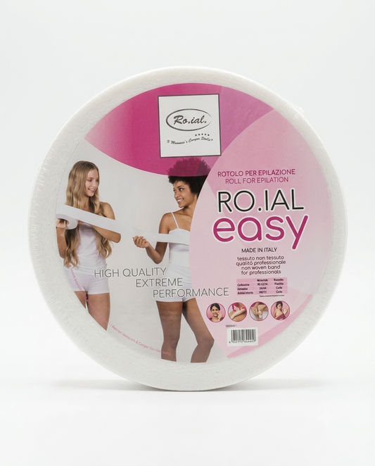 Ro.ial Easy rotolo epilazione in tessuto non tessuto TNT professionale, alta resistenza, Made in Italy.