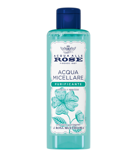 Acqua Alle Rose Acqua Micellare Purificante 200ml - Rosa Multiflora - Opacizzante - Pelli Impure e Miste