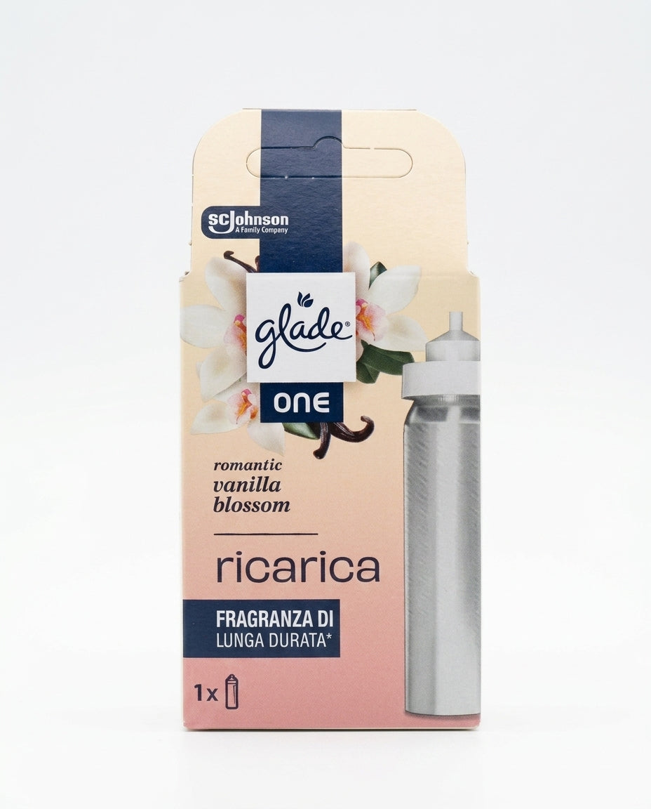 Glade ONE Ricarica Universale Spray Ambienti 10ml Alluminio – Profumazione Istantanea Multi-Compatibile