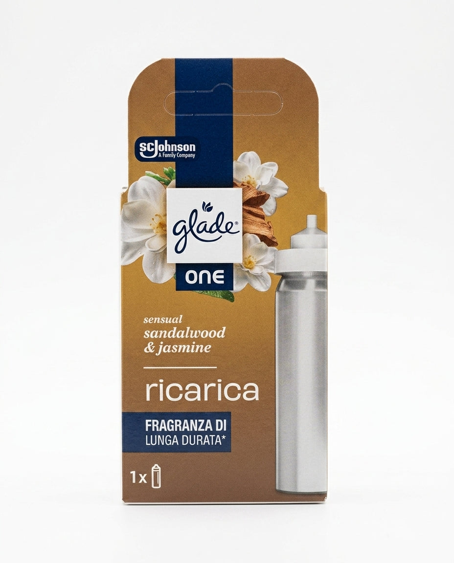 Glade ONE Ricarica Universale Spray Ambienti 10ml Alluminio – Profumazione Istantanea Multi-Compatibile