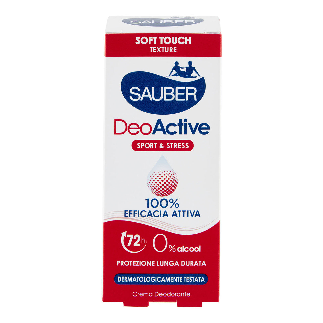 Sauber DeoActive Deodorante in Crema 30ml | Formula Soft Touch | Protezione 72H | Resistente all'Acqua | No Alcool