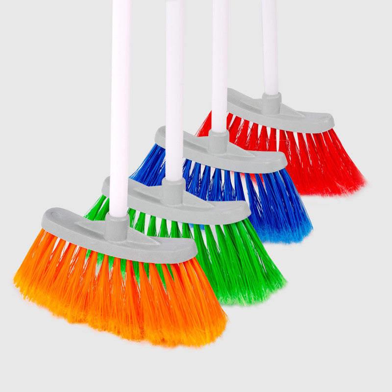 Briantina Scopino BIMBI Formato Mini (65 cm) | Setole Piumate in PVC | Manico di 65 cm Adatto ai Bambini | Disponibile in 4 Colori Vivaci