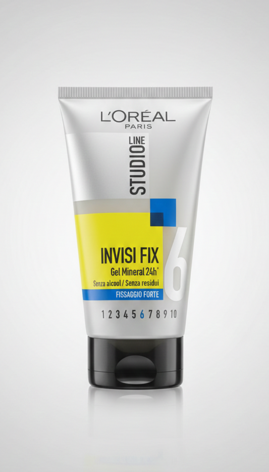 L'Oréal Paris Studio Line Invisi Fix 6 Gel Mineral 150ml | Fissaggio Forte Livello 6 | Senza Alcool & Finish Invisibile 24h