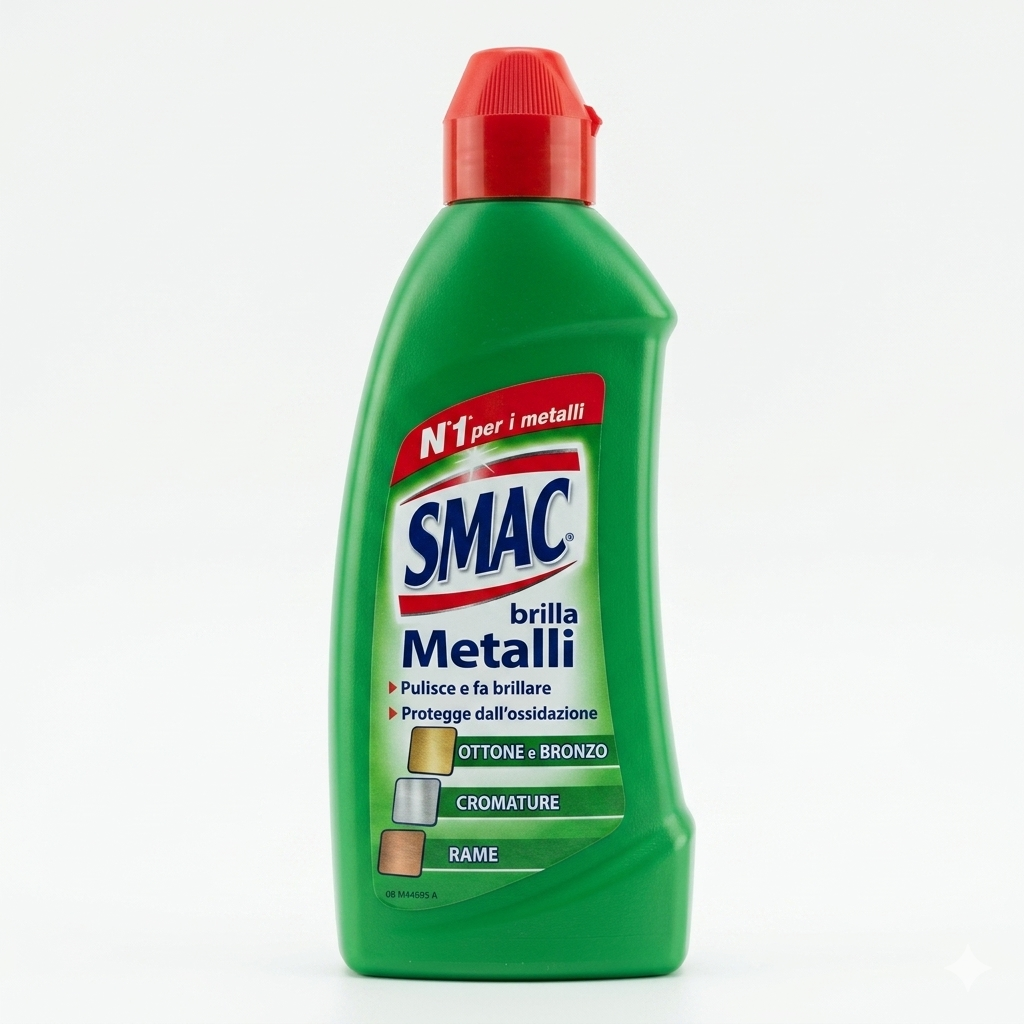 Smac Brilla Metalli Lucidante Professionale Bronzo e Ottone – Soluzione Anti-Ossidazione e Protezione Attiva