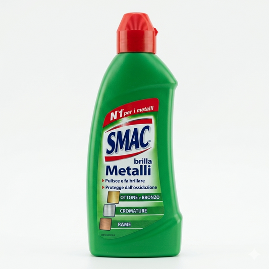 Smac Brilla Metalli Lucidante Professionale Bronzo e Ottone – Soluzione Anti-Ossidazione e Protezione Attiva
