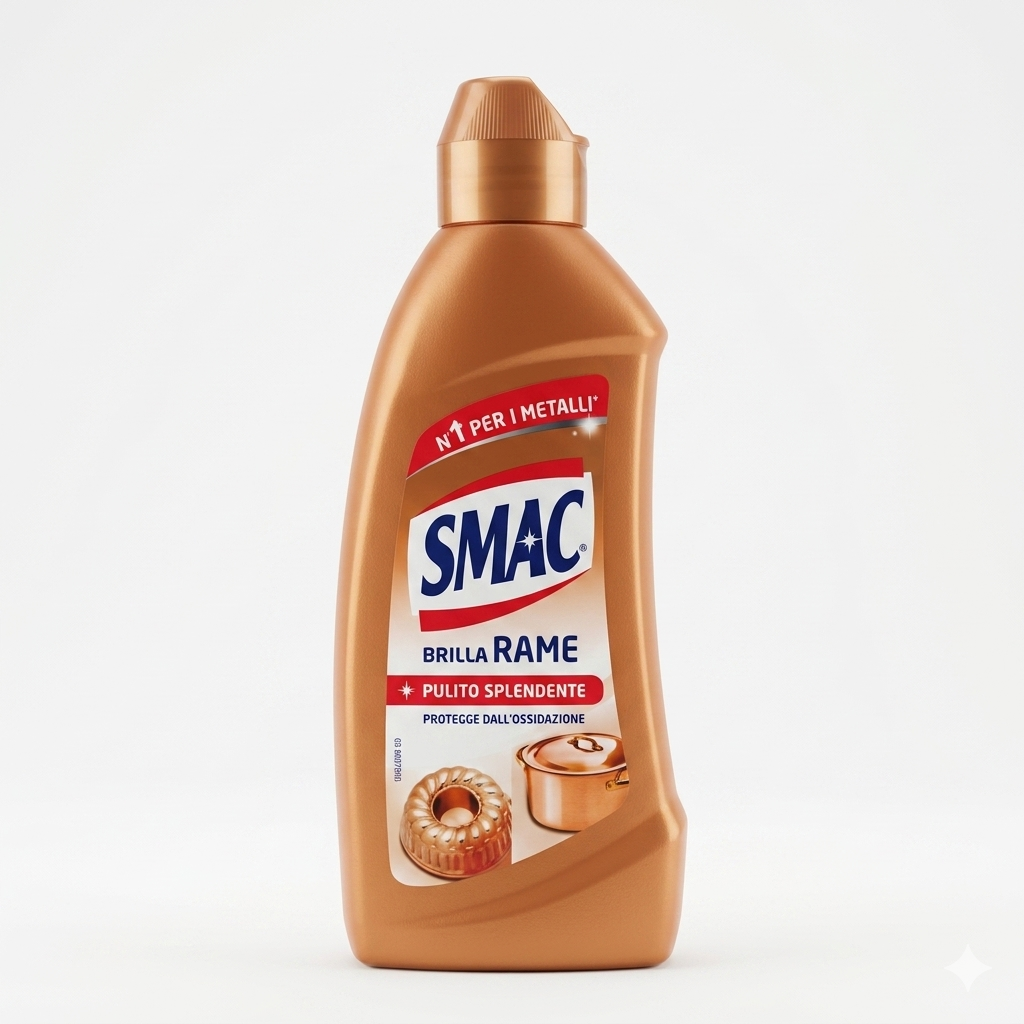 Smac Brilla Rame Lucidante Professionale Protezione Attiva – Soluzione Anti-Ossido Lunga Durata