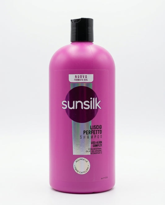 Sunsilk Shampoo Liscio Perfetto Liss-Align Complex Biotina Olio di Argan Vitamina C Formato XXL 810 ml – Azione Allineante Disciplinante Anti-Crespo