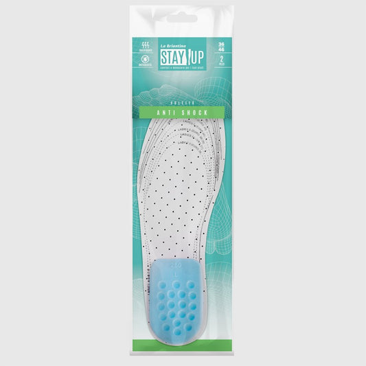 Briantina Stay Up Solette Anti-Shock (1 Paio) – Talloniera in Lattice Ammortizzante – Traspiranti e Anti-Odore – Taglia Ritagliabile 36-46