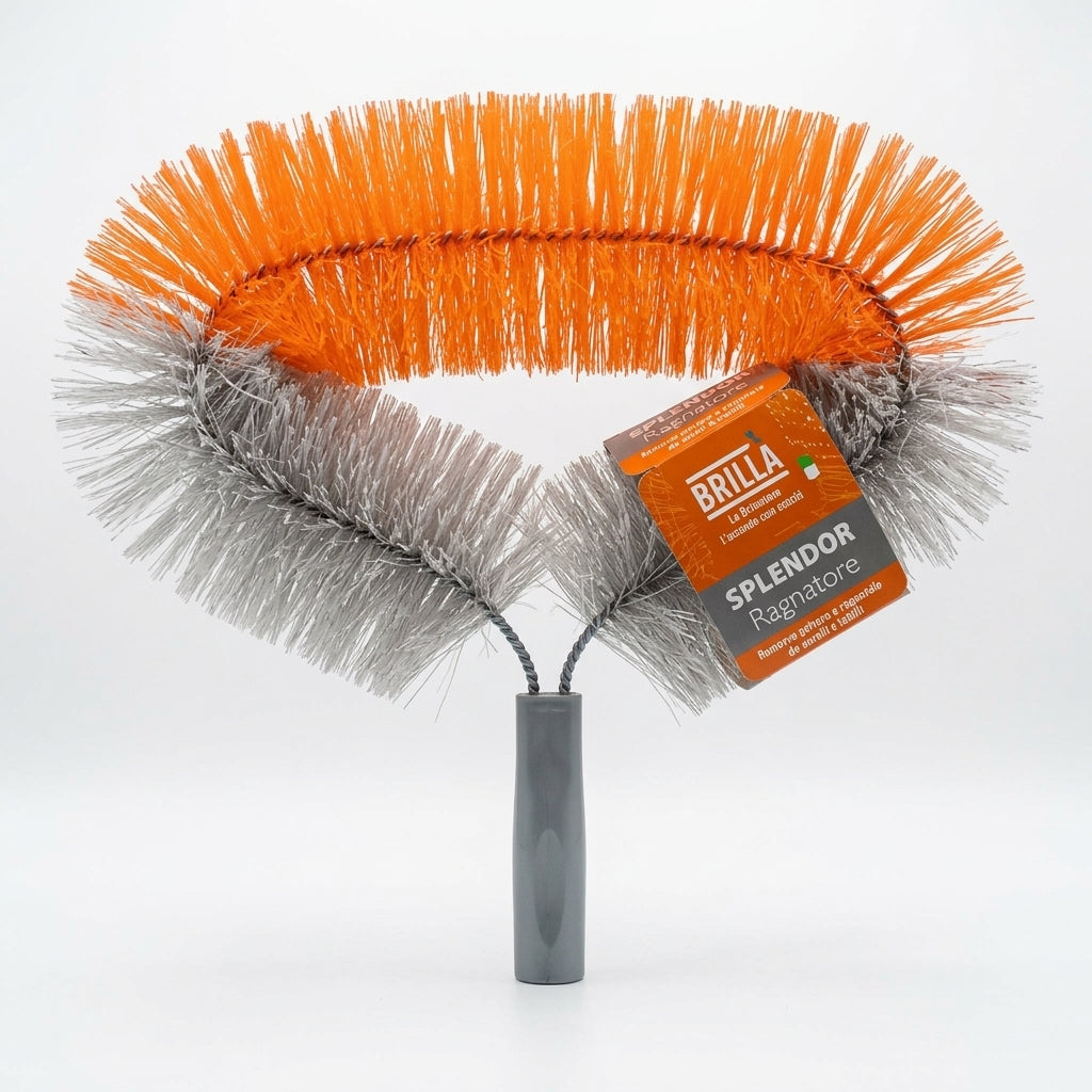 Brilla La Briantina Splendor Ragnatore Ovalizzato Polipropilene e PVC – Testa Piumata Universale Spolvero Soffitti Made in Italy