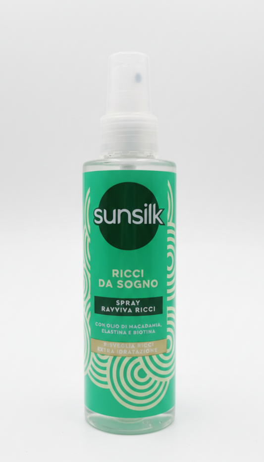 Sunsilk Spray Ravviva Ricci Ricci da Sogno 150ml – Con Olio di Macadamia – Definizione Istantanea e Azione Anti-Crespo – Senza Risciacquo