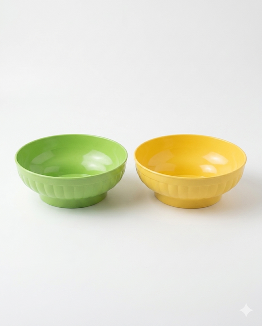 Stefanplast Insalatiera Costolata Ø 20 cm in Polimero BPA FREE – Ciotola Multiuso per Tavola e Cucina – Design Ergonomico e Lavabile in Lavastoviglie