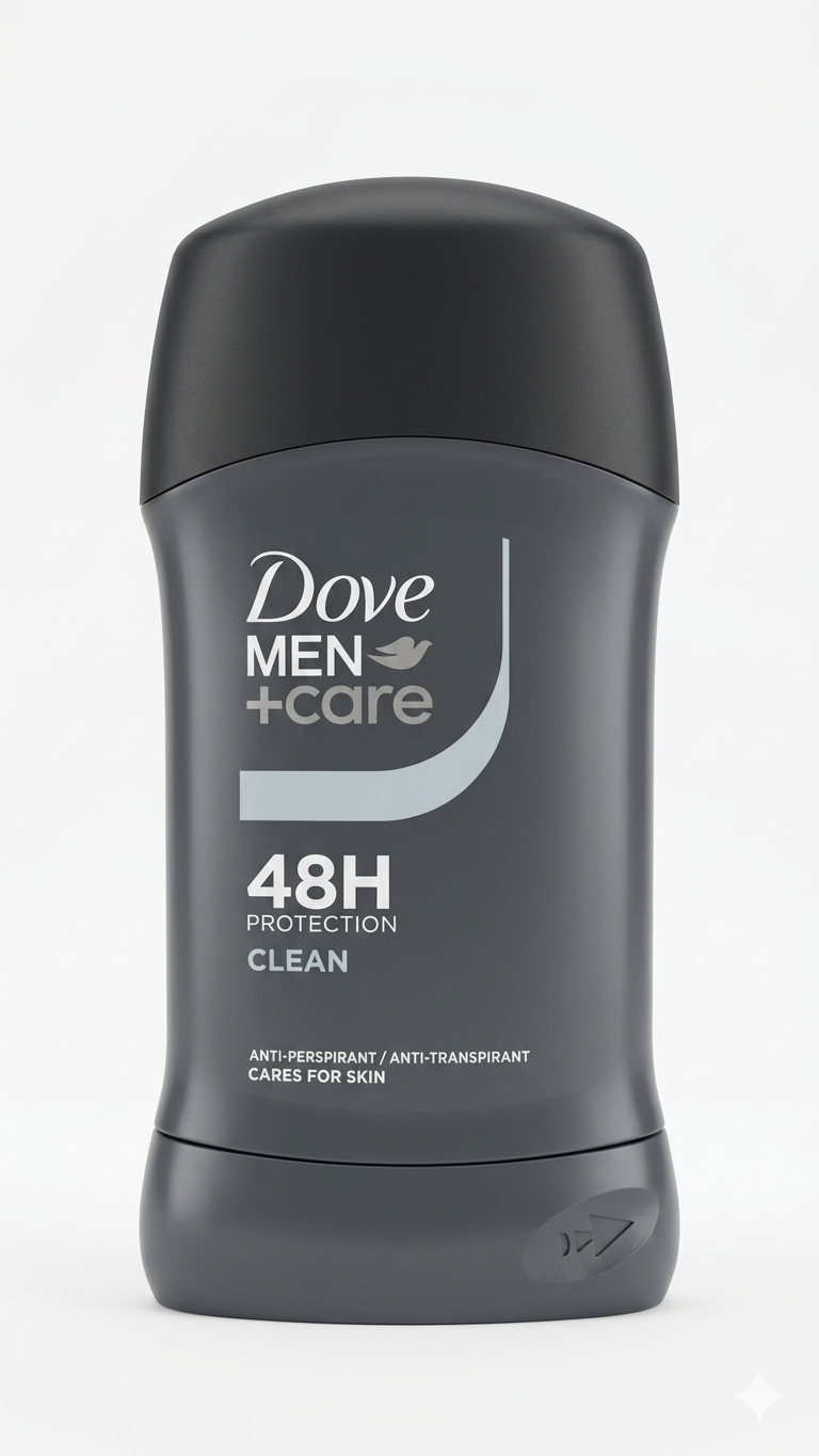 Dove Men+Care Clean Deodorante Stick Antitraspirante 50 ml | Protezione 48h e Cura della Pelle | Formula Anti-Irritazione