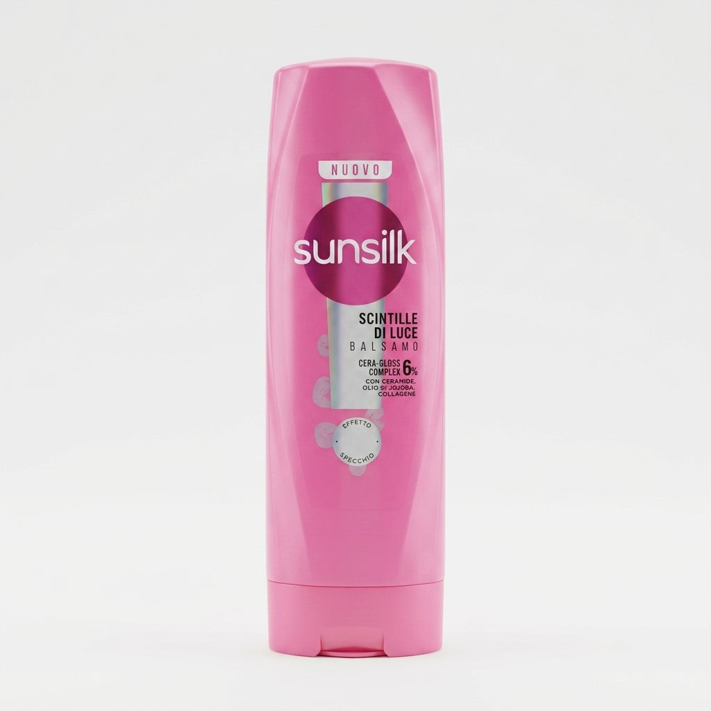 Sunsilk Scintille di Luce Balsamo 200ml – Effetto Specchio con 6% Cera-Gloss Complex, Ceramide, Olio di Jojoba e Collagene