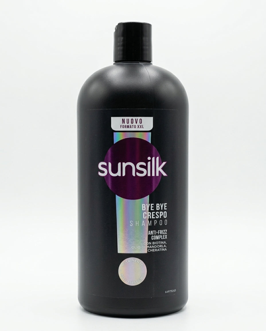 Sunsilk Shampoo Bye Bye Crespo Anti-Frizz Complex Biotina Olio di Mandorla Cheratina Formato XXL 810 ml – Azione Disciplinante Idratante